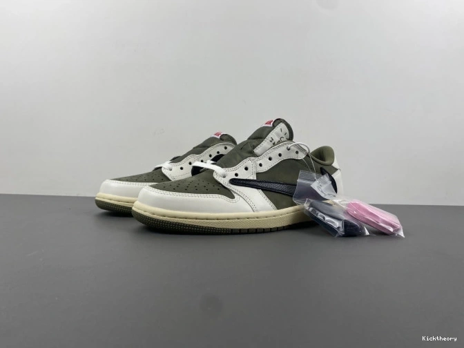 Kick Theory DM7866-200 OLIVE SCOTT X LOW TRAVIS JORDAN AIR 1 OG MEDIUM 0704
